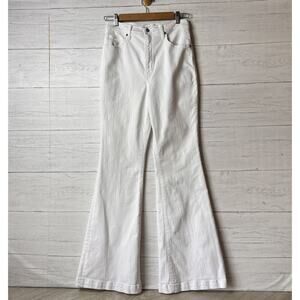 Abercrombie & Fitch Jeans Womens Size 29/8 White The Flare Ultra High Rise